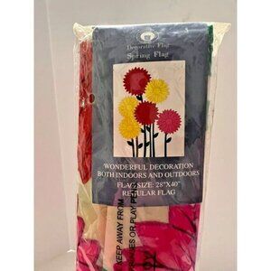 NANTUCKET HOME Decorative Floral Daisy Spring Flag Lawn Porch Rain or Shine‎ New